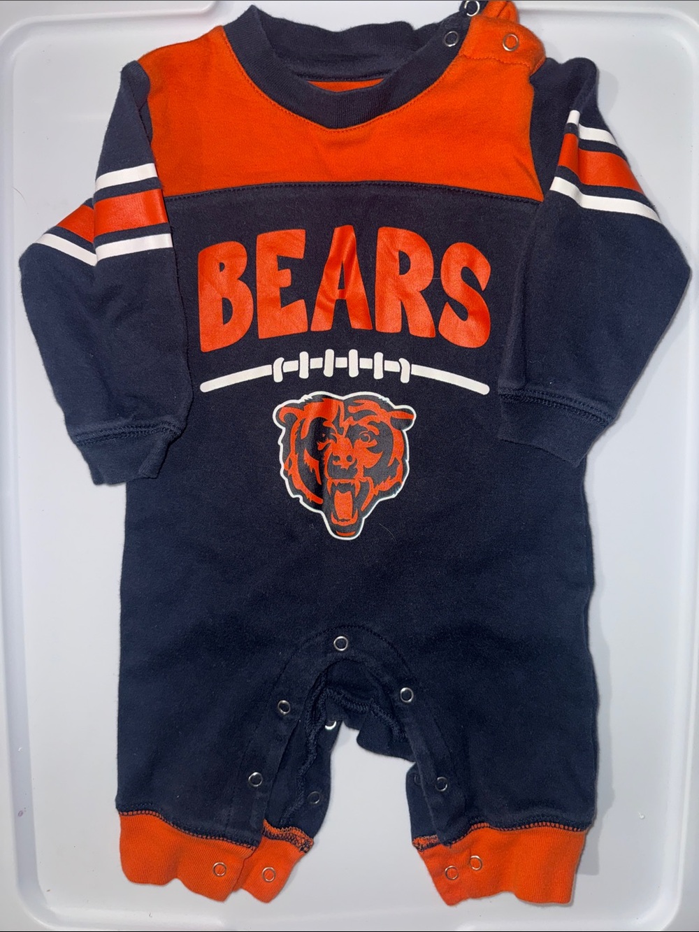 NFL Navy and Orange Bears Infant Footie